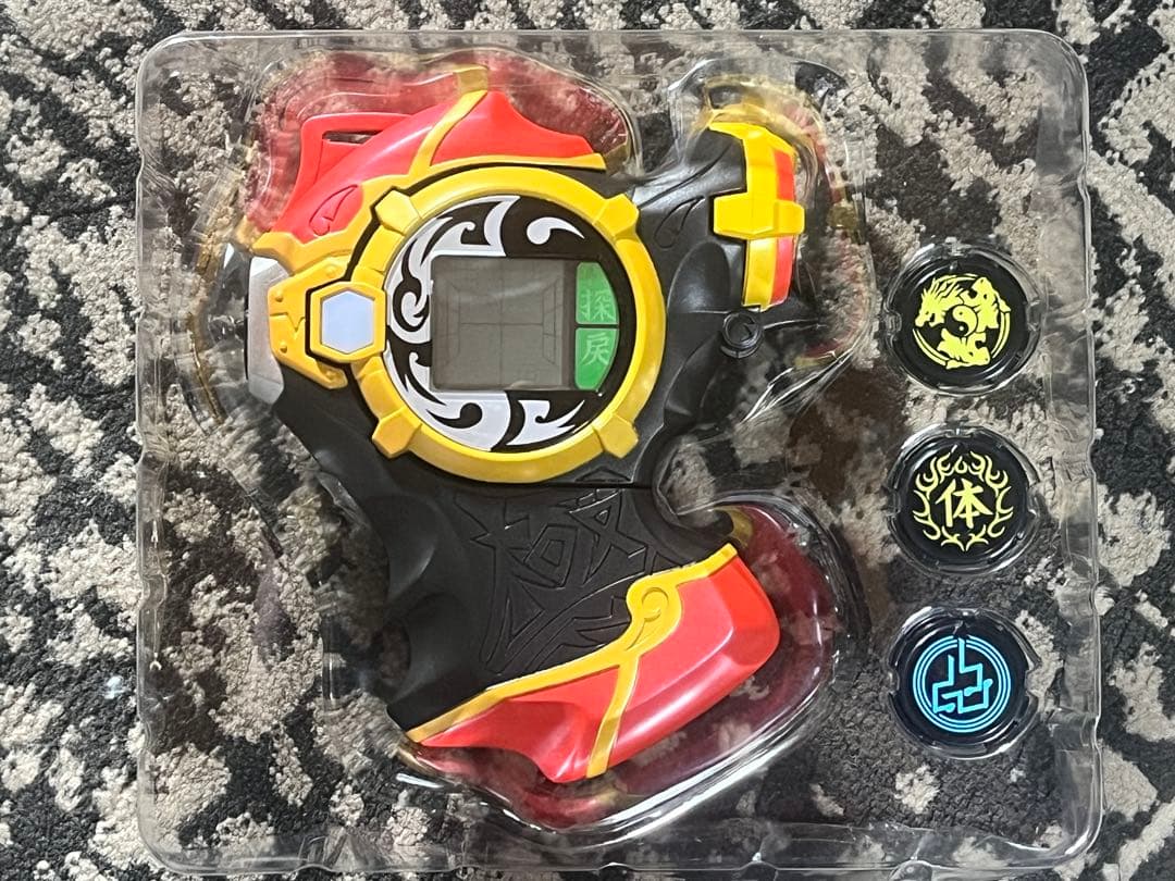 陰陽大戦記 極神操機 キワメドライブ 地流の印 箱、取扱説明書、闘神石5個付き