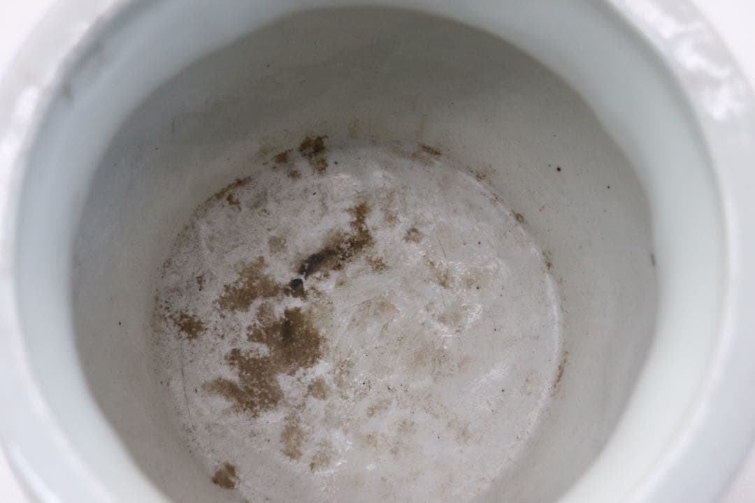 中国　染付　龍紋唾壺　送料込み250116