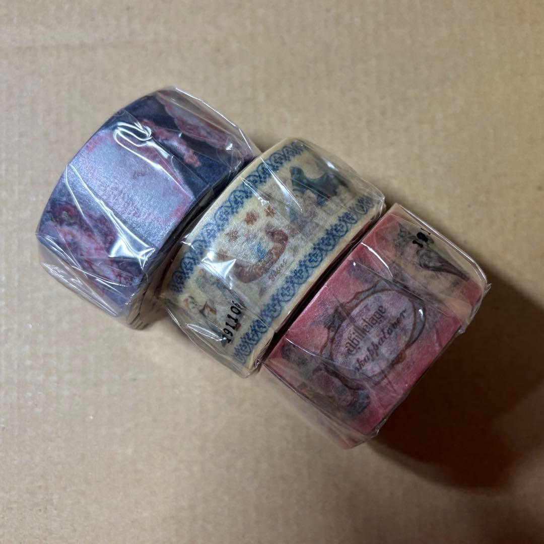 オカッパラバーさん　マスキングテープ　セット　E