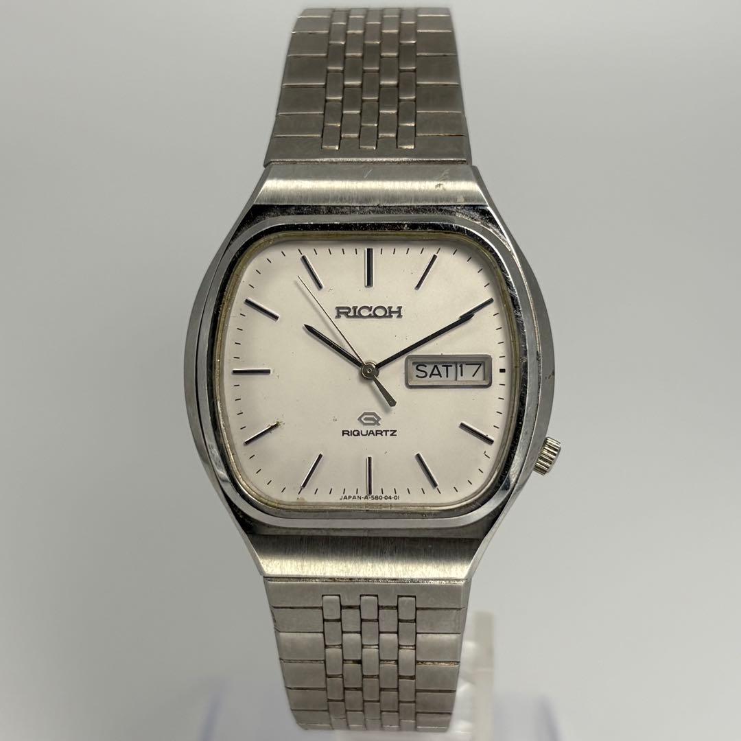 未使用品 RICOH リコー リクォーツ 1970s クォーツ腕時計 電池交換済