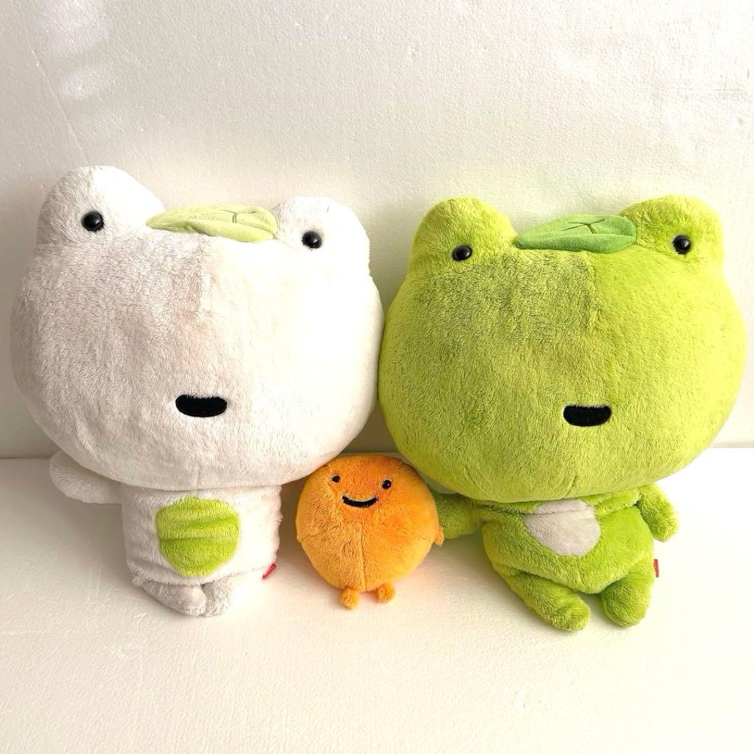 次の日ケロリ　くったりぬいぐるみ　大きいサイズ　緑　サンエックス