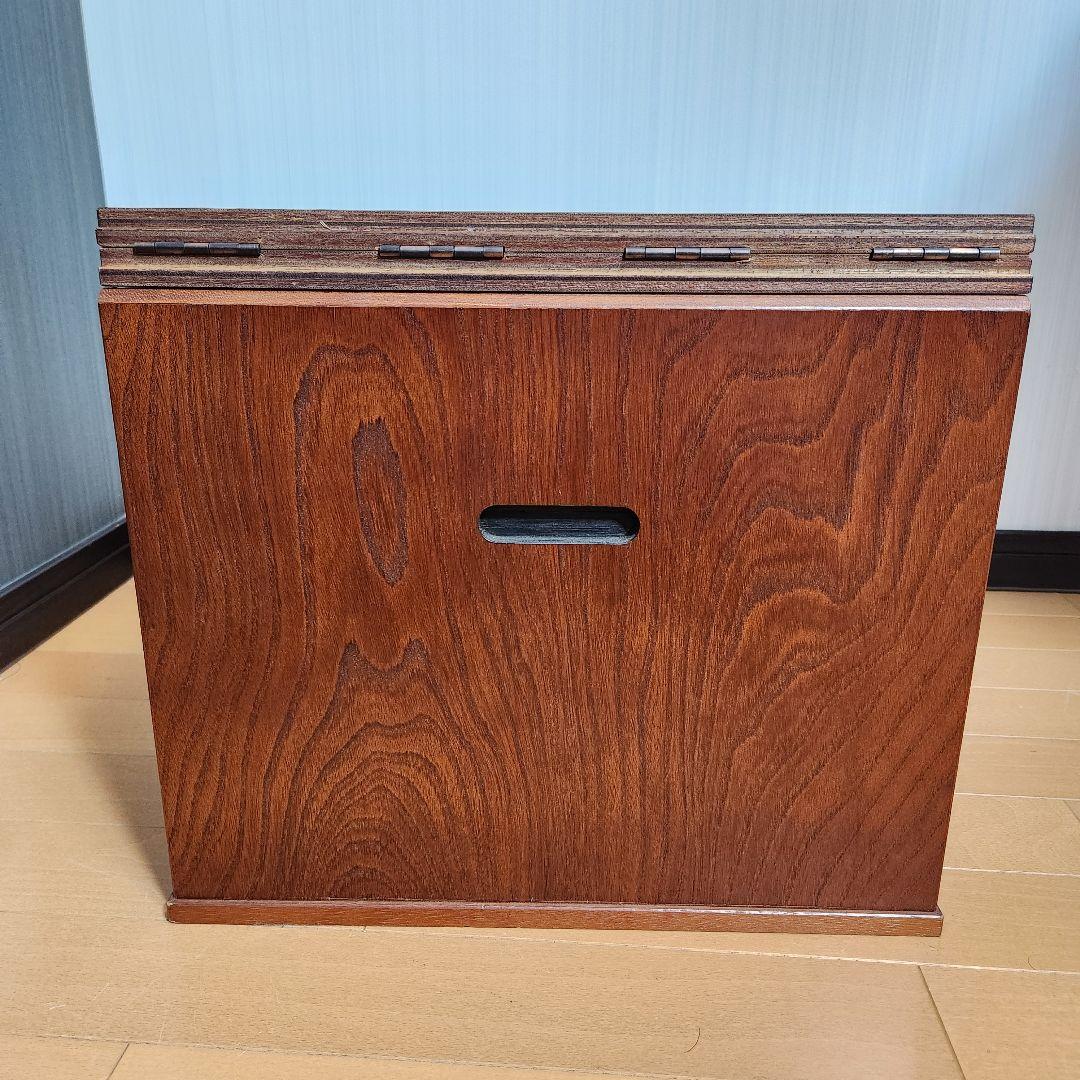 【美品】木目模様が素敵♪ 折り畳み 文机