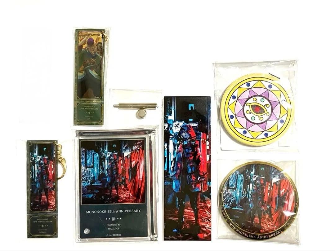 モノノ怪　薬売り　缶バッジ　アクリルキーホルダー　しおり　15周年　匿名配送