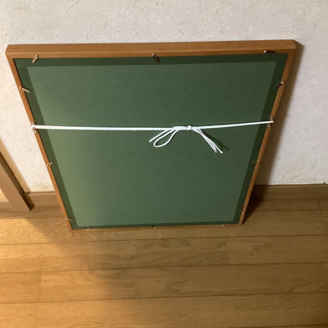 棟方志功　在銘水墨人物画《　花　深　処　無　行　亜土　》額装　肉筆【模写】