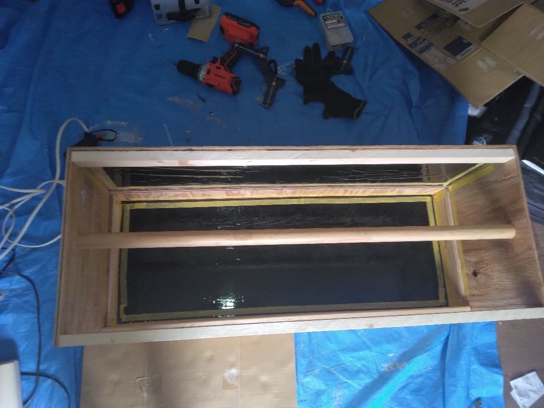 木製ケージ止まり木付き【未使用】