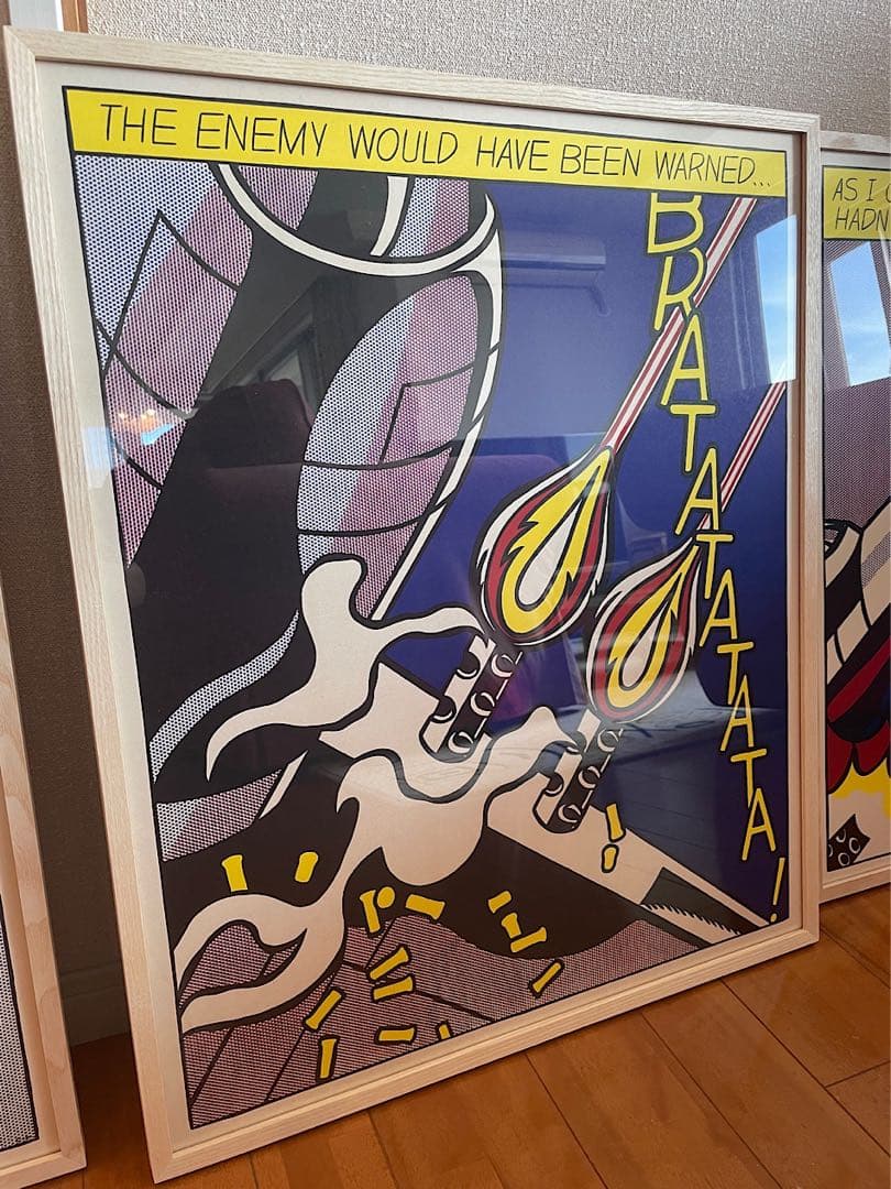 ロイ リキテンスタイン ポスター『As I Opened Fire』3枚セット