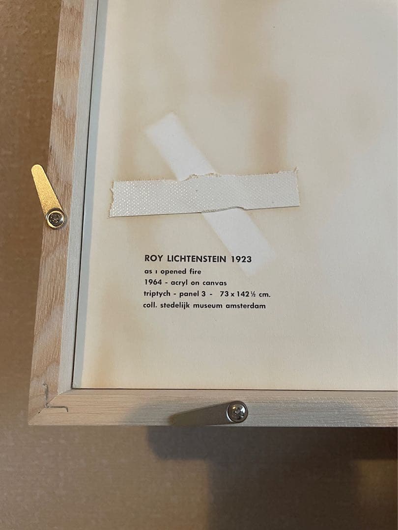 ロイ リキテンスタイン ポスター『As I Opened Fire』3枚セット