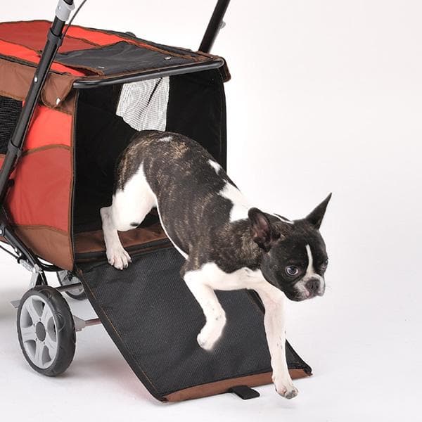 未使用 ボンビ プログレ レッド ペットバギー 耐荷重30kg