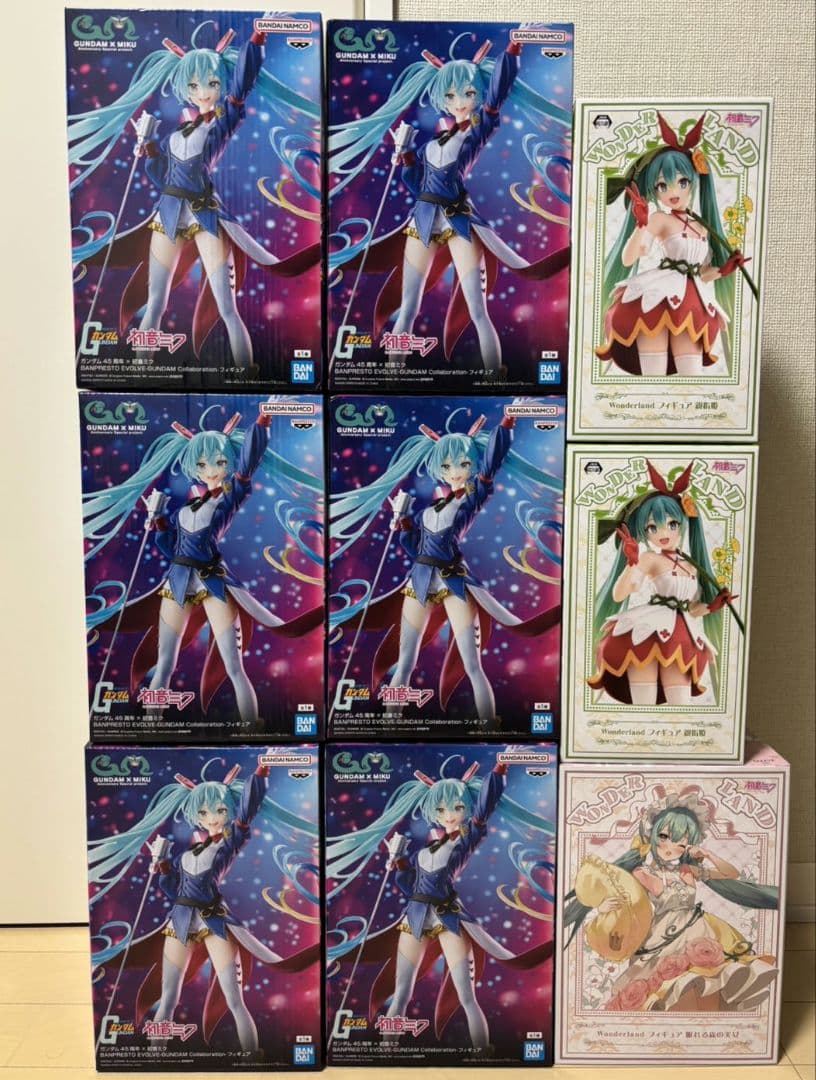 初音ミク フィギュア 9点まとめ売り ガンダム45周年 Wonderland
