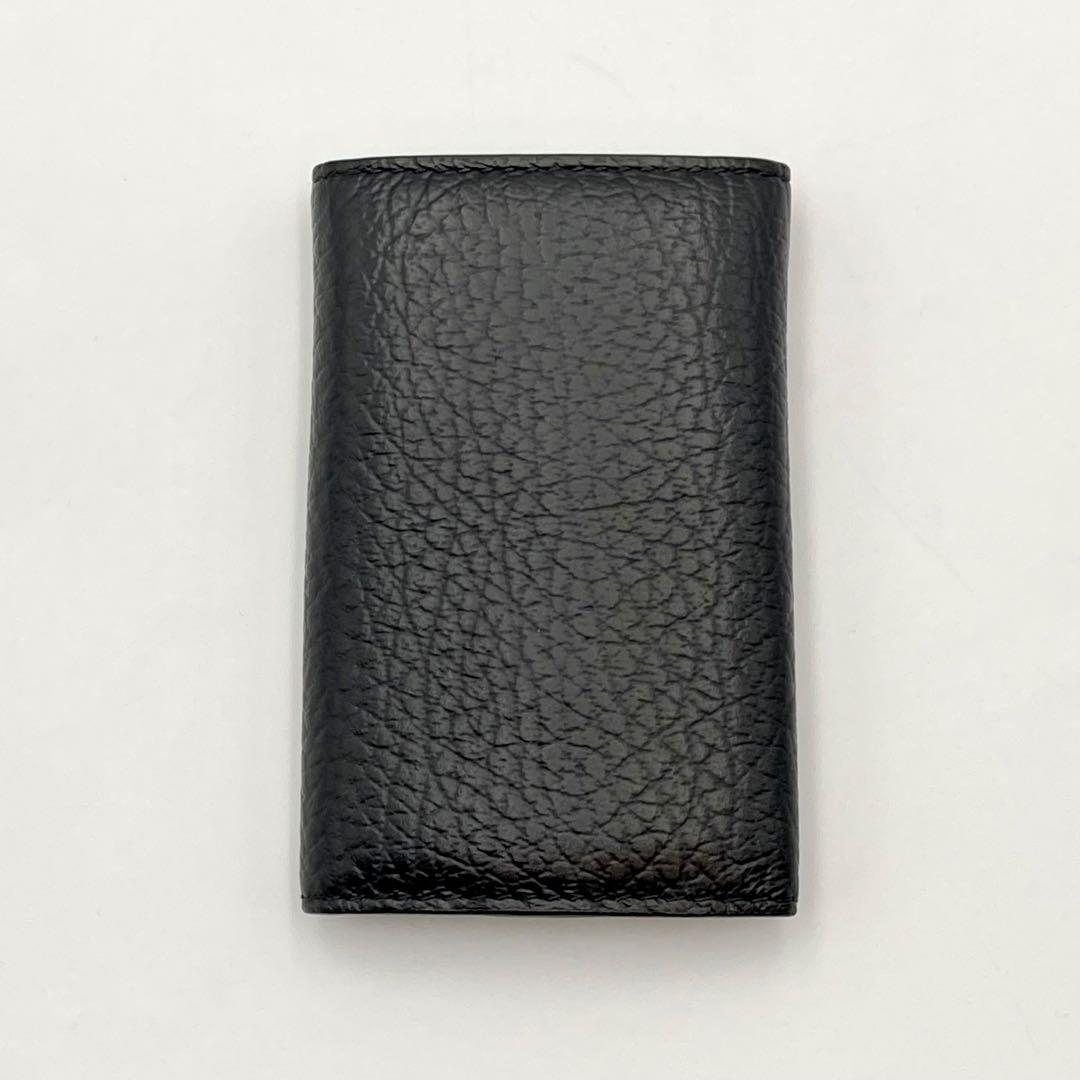 ピカチュウ✨ メゾンマルジェラ 6連キーケース 財布 黒 レザー ステッチ