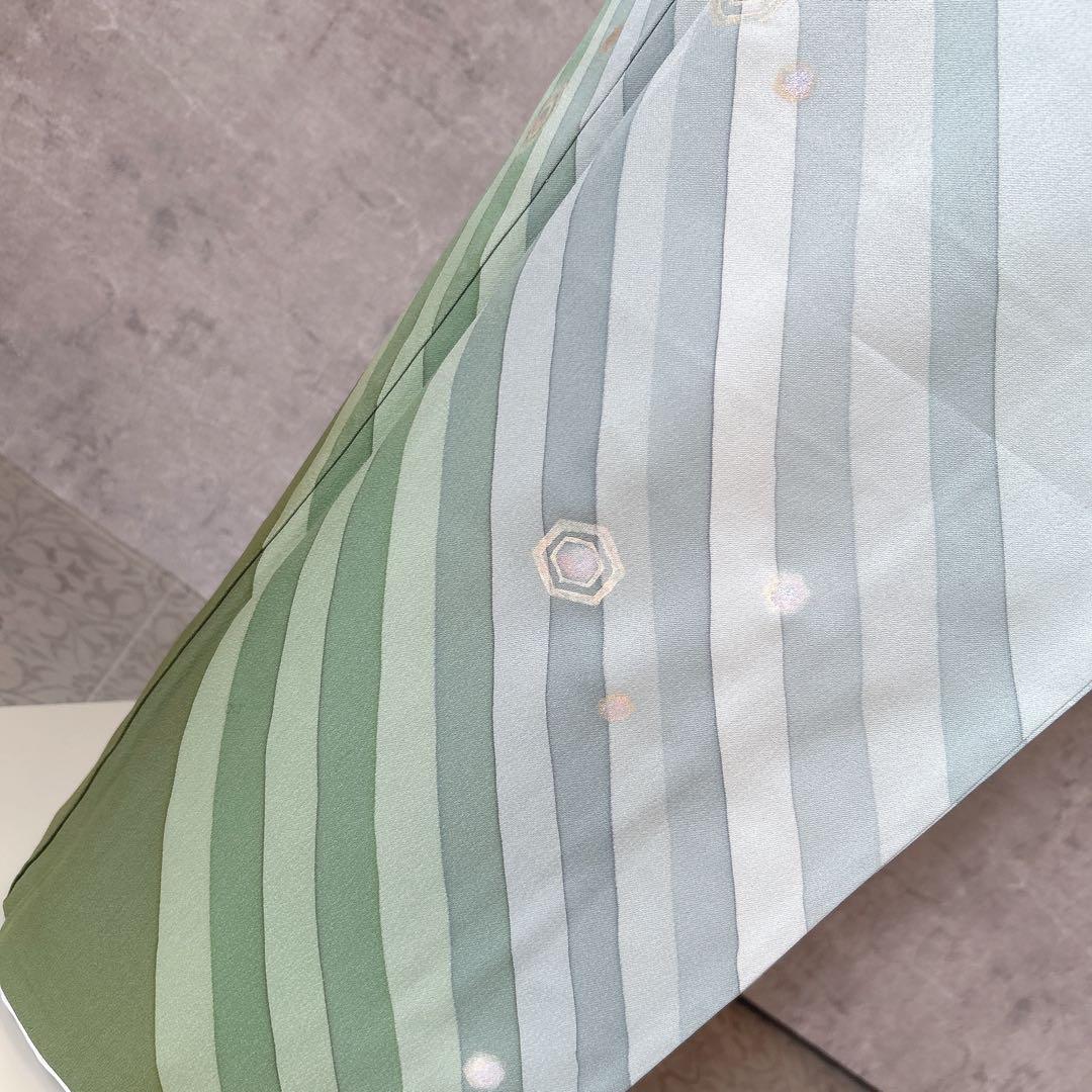 訪問着　フルセット　正絹　付け下げ　着物　海　泡　千地泰弘　作家物　A0