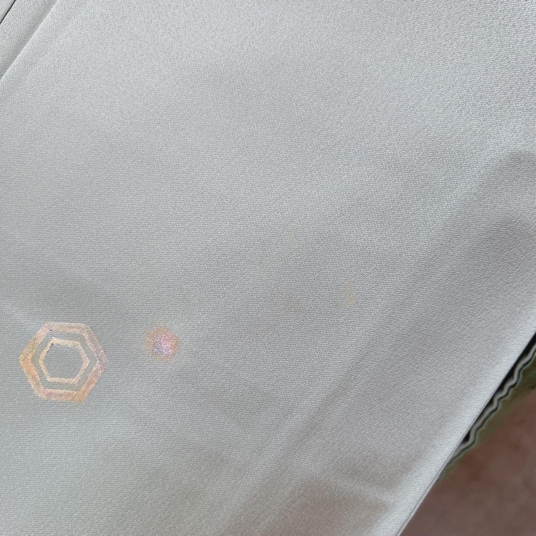 訪問着　フルセット　正絹　付け下げ　着物　海　泡　千地泰弘　作家物　A0