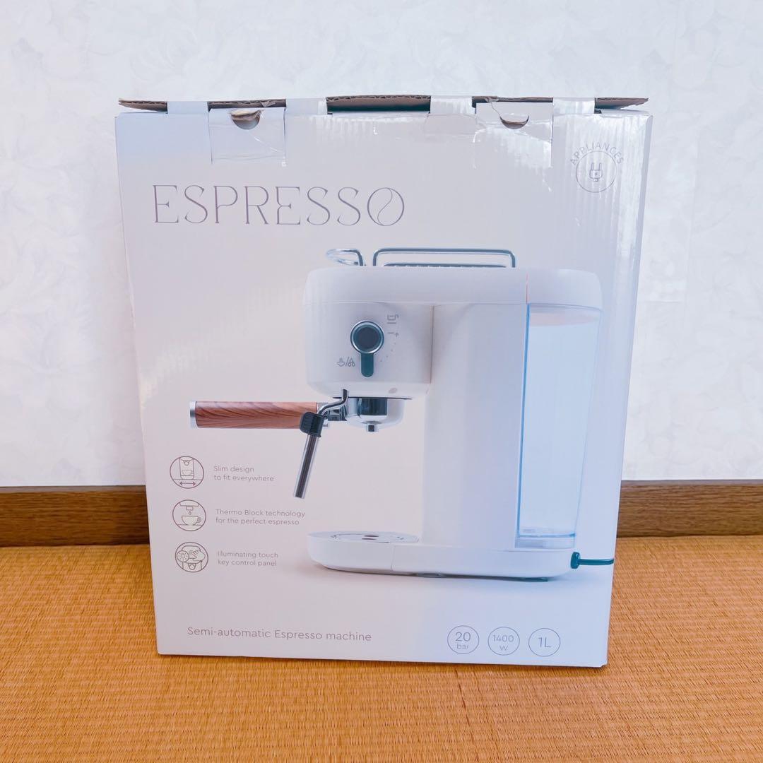 美品　ESPRESSO 半自動エスプレッソマシン 1L