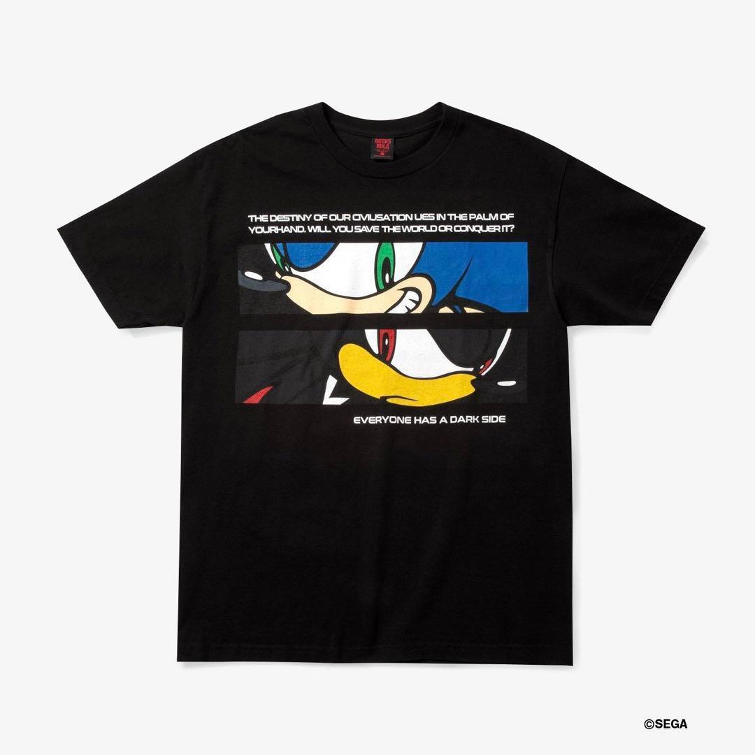 トップス SEGA GEEKS RULE SONIC VS SHADOW T SHIRT