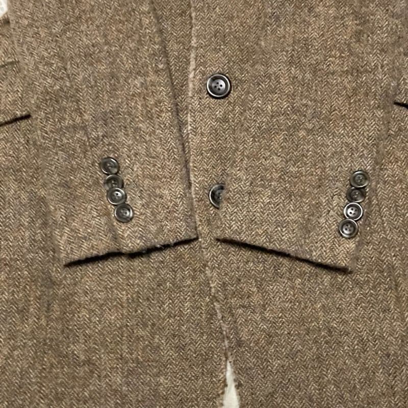 Pas de Calais パドカレ ツイード生地ヘリンボーン チェスターコート