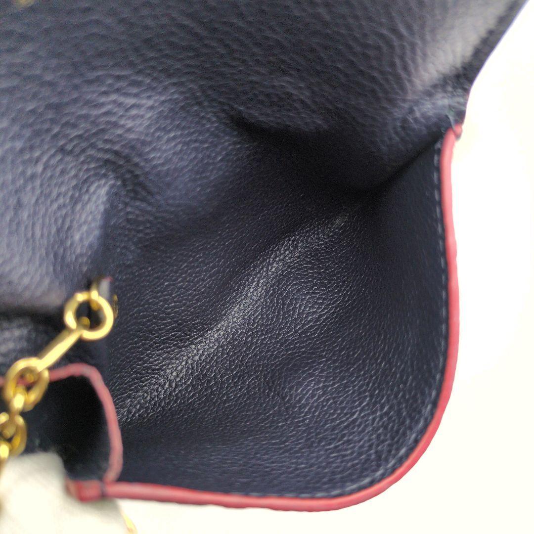 美品✨ルイヴィトン 小銭入れ アンプラント ポシェット クレ マリーヌルージュ