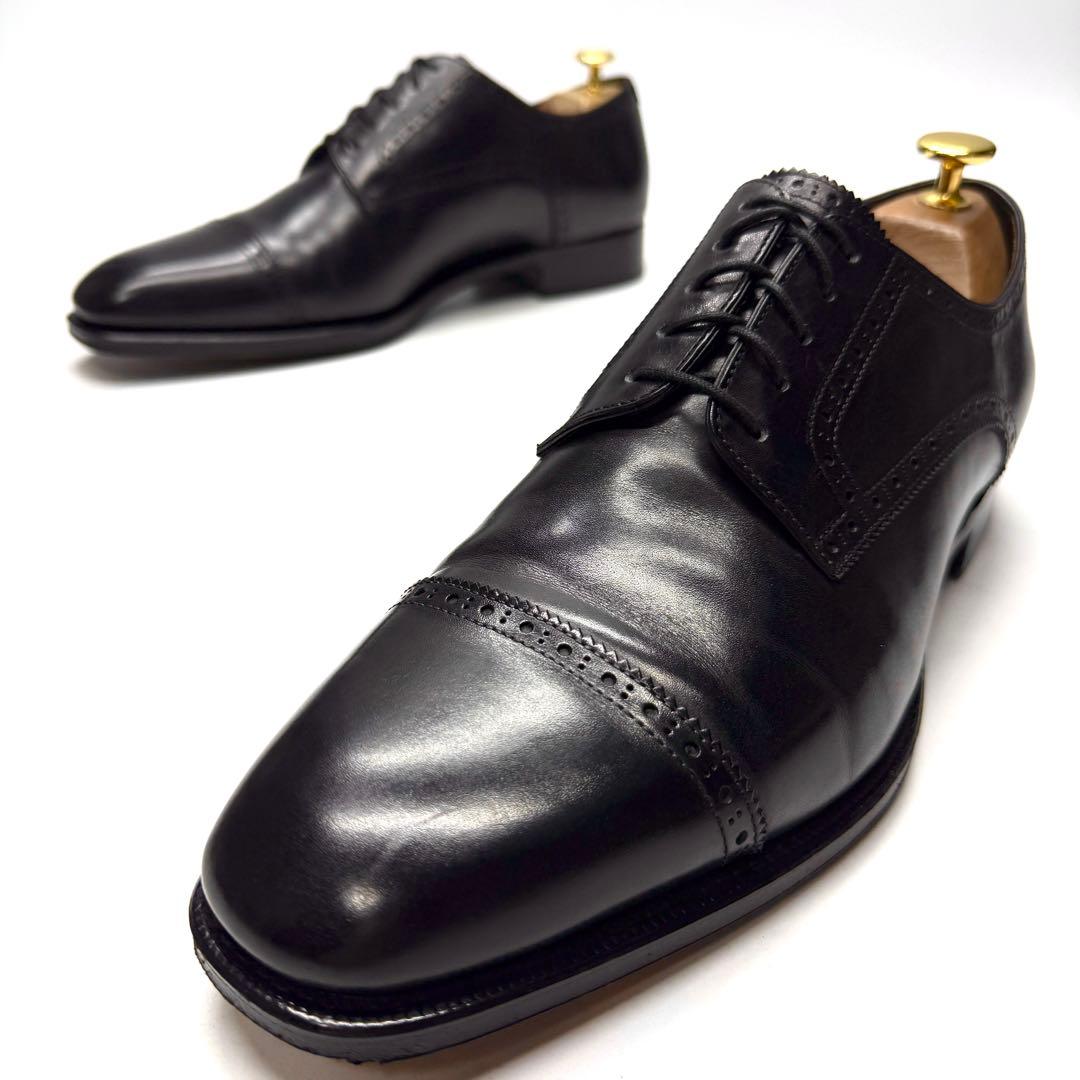 【美品】SHETLANDFOX ストレートチップ ビジネスシューズ フォーマル