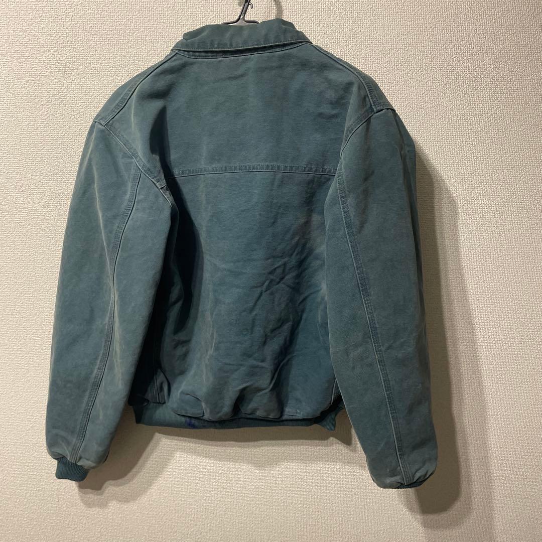 Carhartt 青 ジップアップ ボンバージャケット