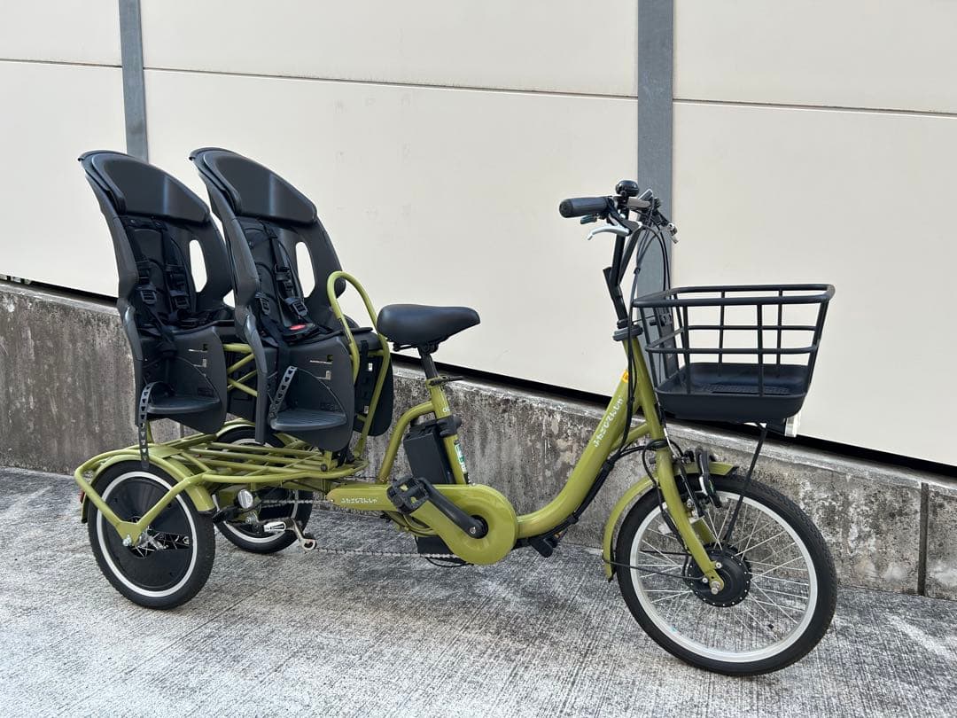 ふたごじてんしゃ　電動アシスト　もみのき色