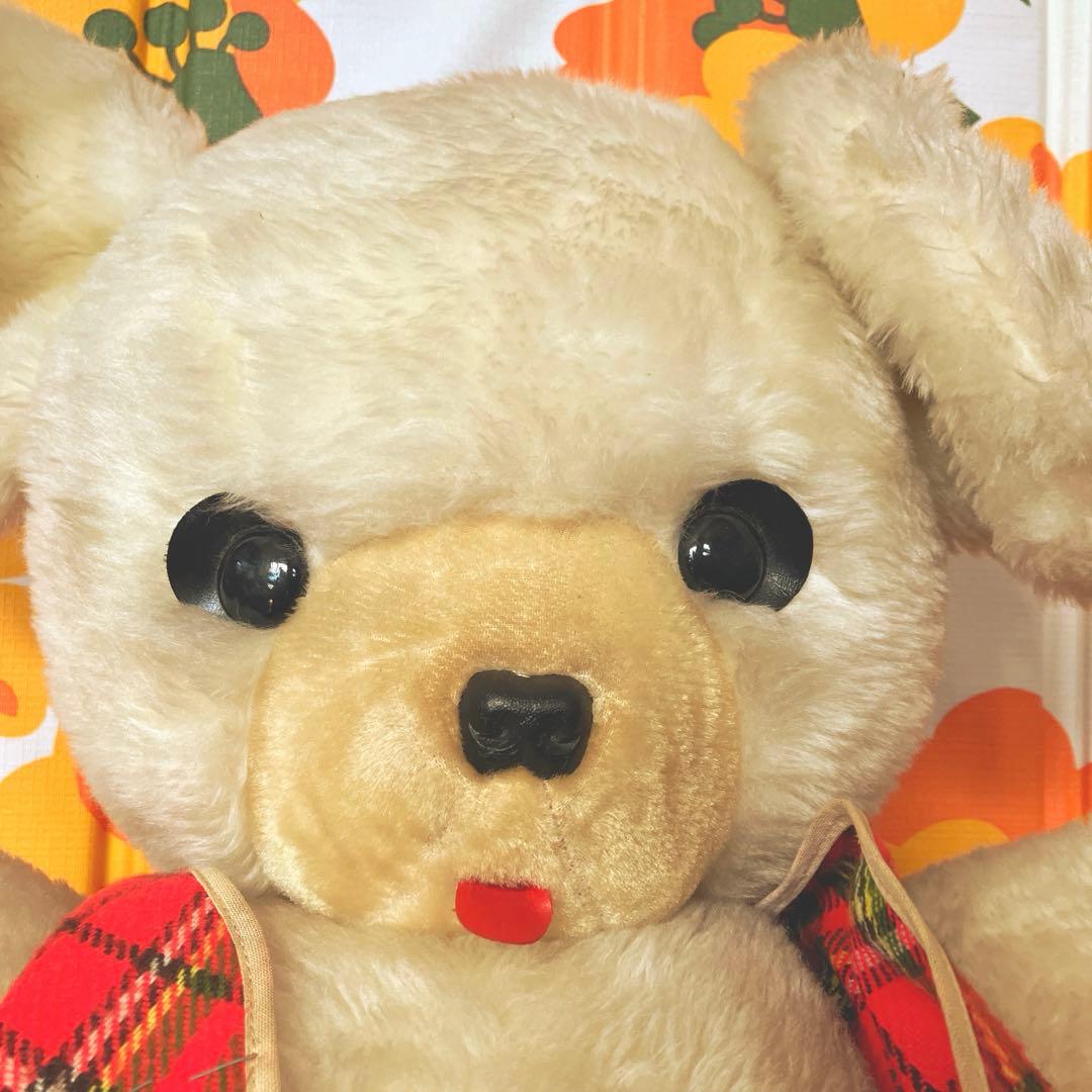 昭和レトロ レトロポップ クマ ぬいぐるみ 大サイズ 当時物 可愛いお顔 熊
