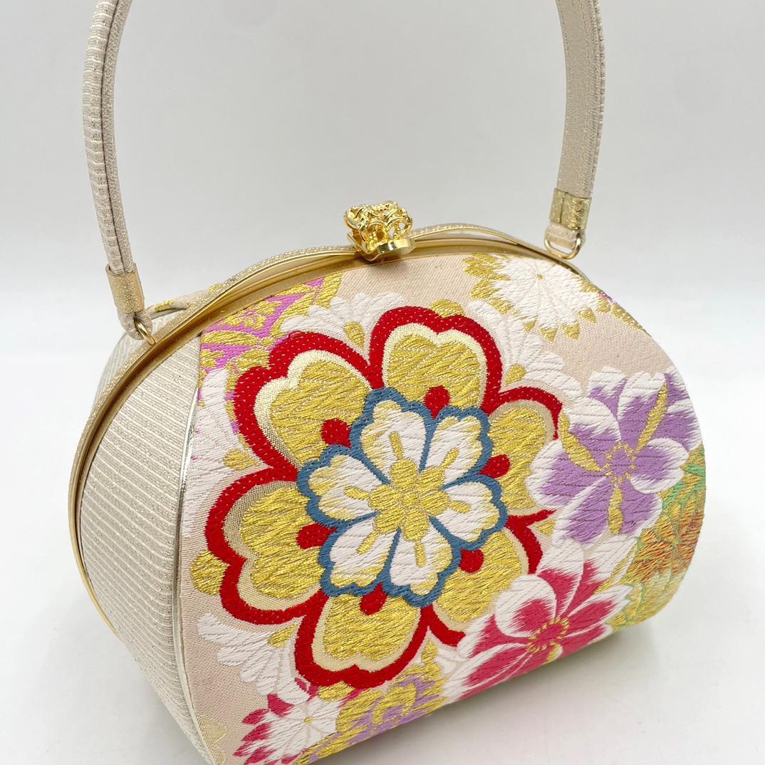 高級　振袖　フォーマル　 日本謹製 西陣織＊草履バッグセット古典　大桜