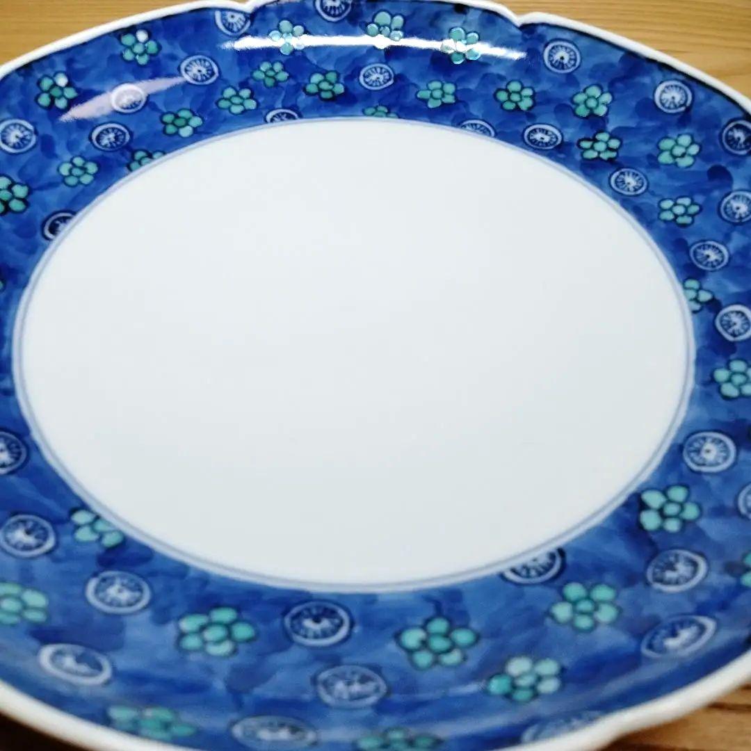 ☆ 叶松谷 清水焼 輪花皿2客