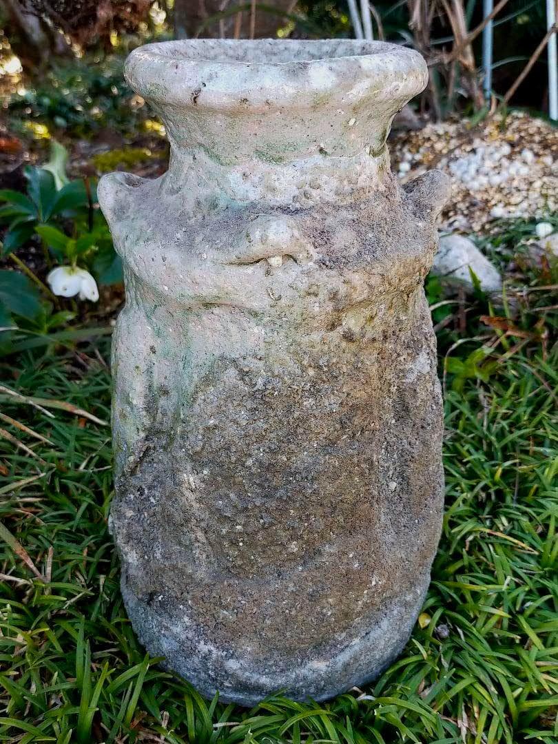 ♥伊賀　四耳　花入れ　花瓶　花器　骨董品　古玩