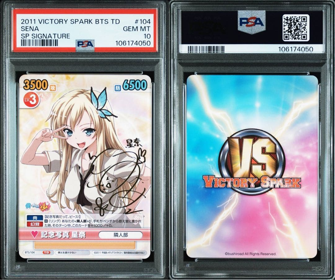 記念写真　星奈　PSA10 サイン　ヴィクトリースパーク