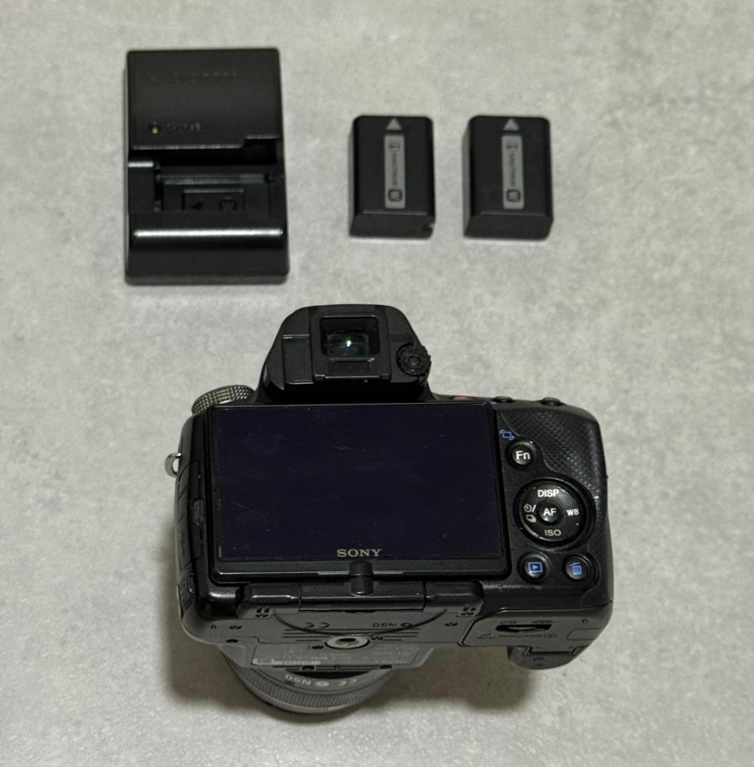 SONY α55 レンズキット ソニー SLT-A55V バッテリー２個付