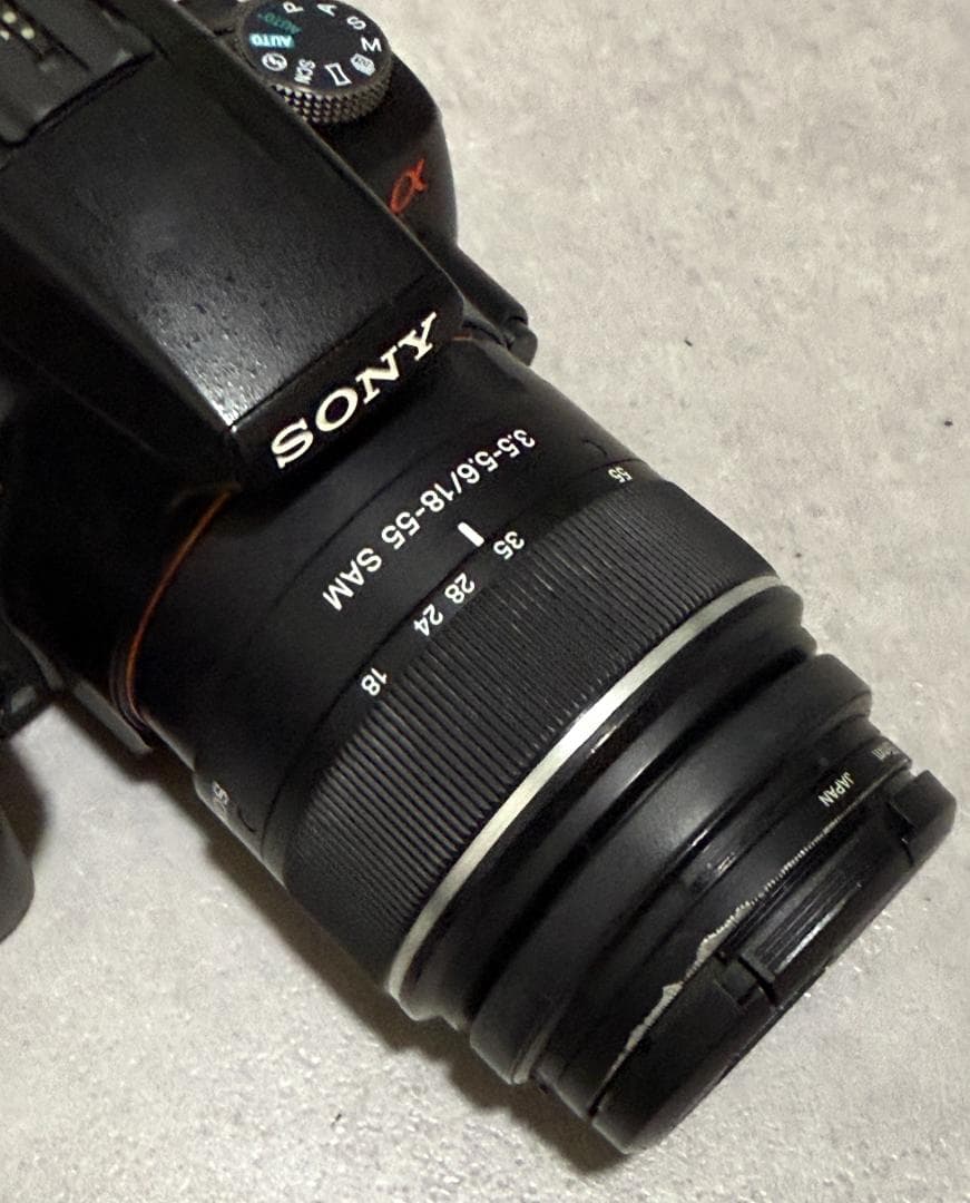 SONY α55 レンズキット ソニー SLT-A55V バッテリー２個付