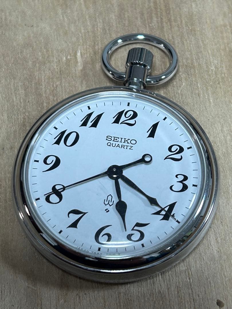 SEIKO セイコー　クォーツ　懐中時計　鉄道時計　稼働品