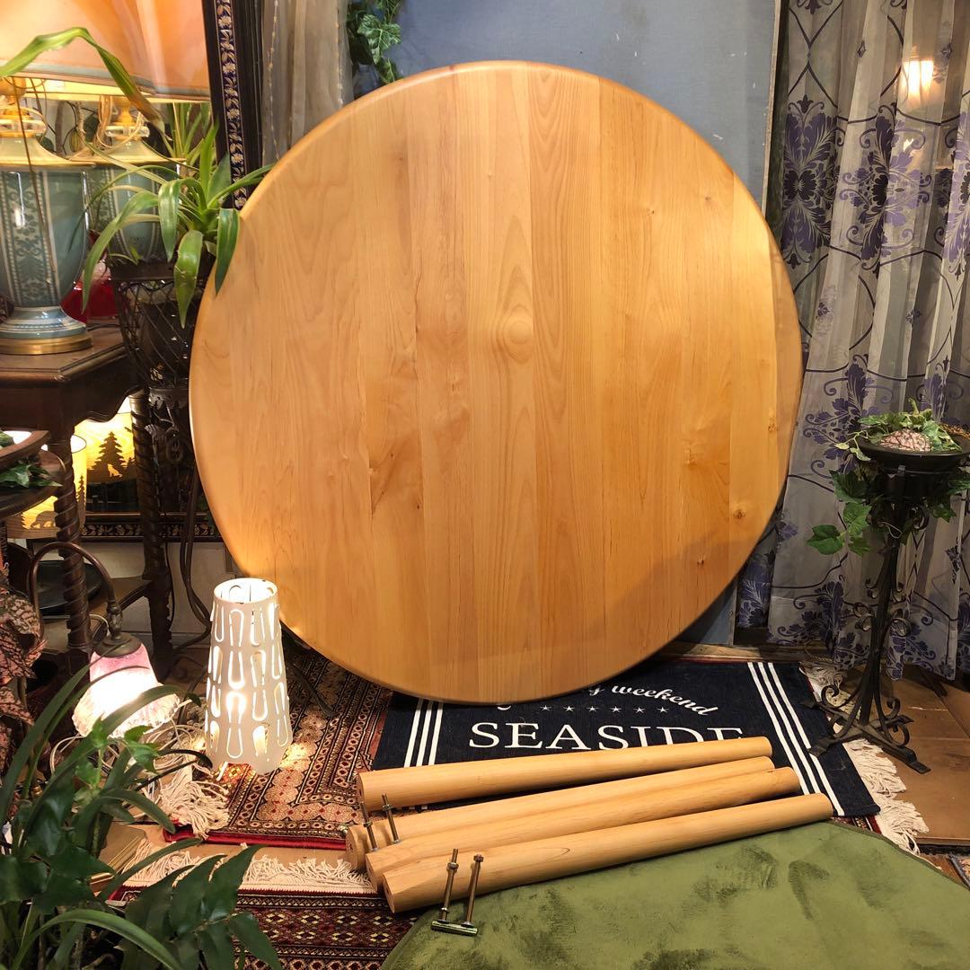 ￼sale 美品　アルダーソリッド　ラウンドテーブル　115 丸テーブル