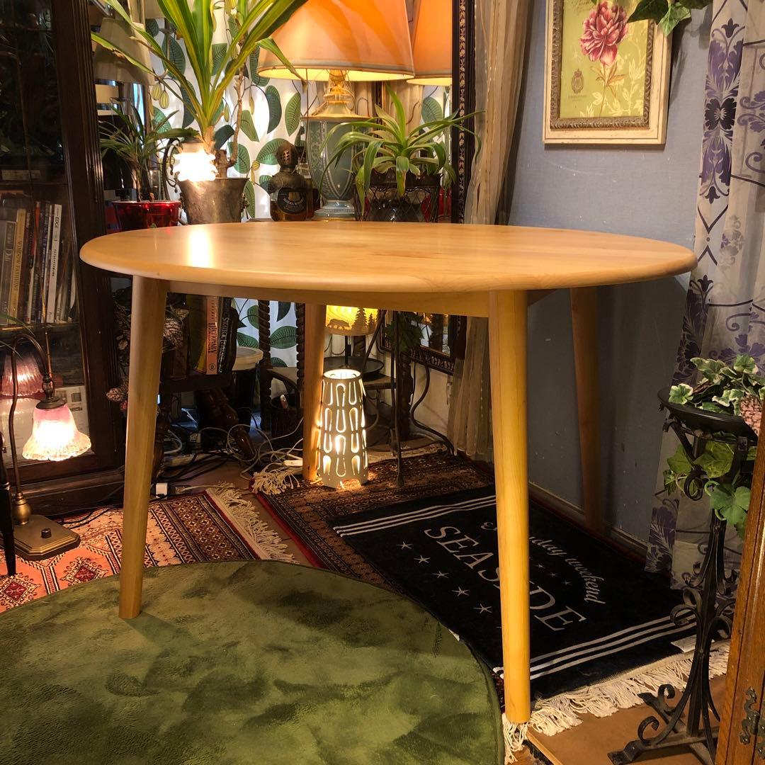 ￼sale 美品　アルダーソリッド　ラウンドテーブル　115 丸テーブル