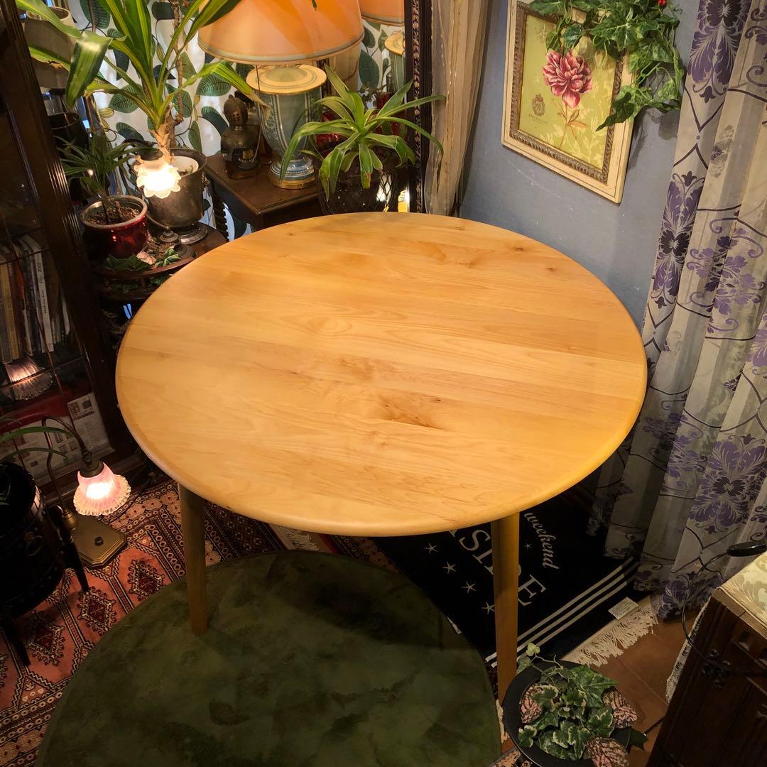 ￼sale 美品　アルダーソリッド　ラウンドテーブル　115 丸テーブル