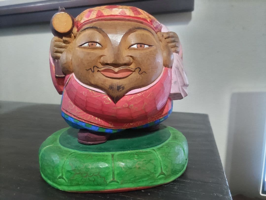 木彫　彩色　大黒様