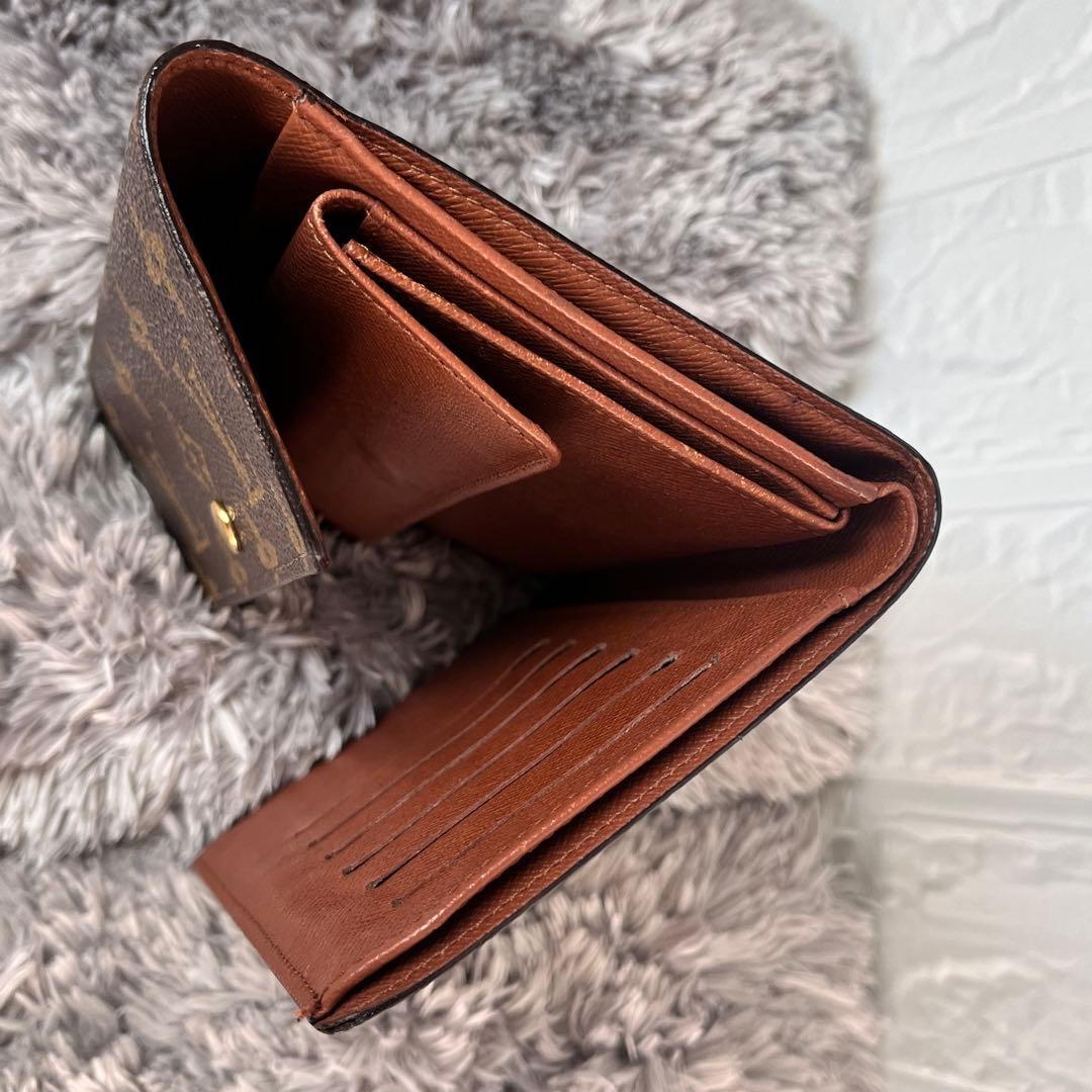 ルイヴィトン　ポルトトレゾール　エテュイパピエ　　モノグラム　折り財布