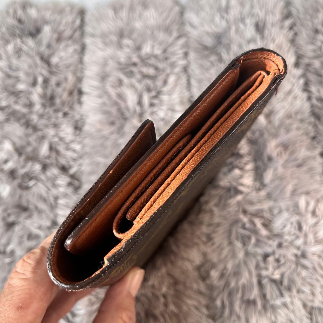 ルイヴィトン　ポルトトレゾール　エテュイパピエ　　モノグラム　折り財布