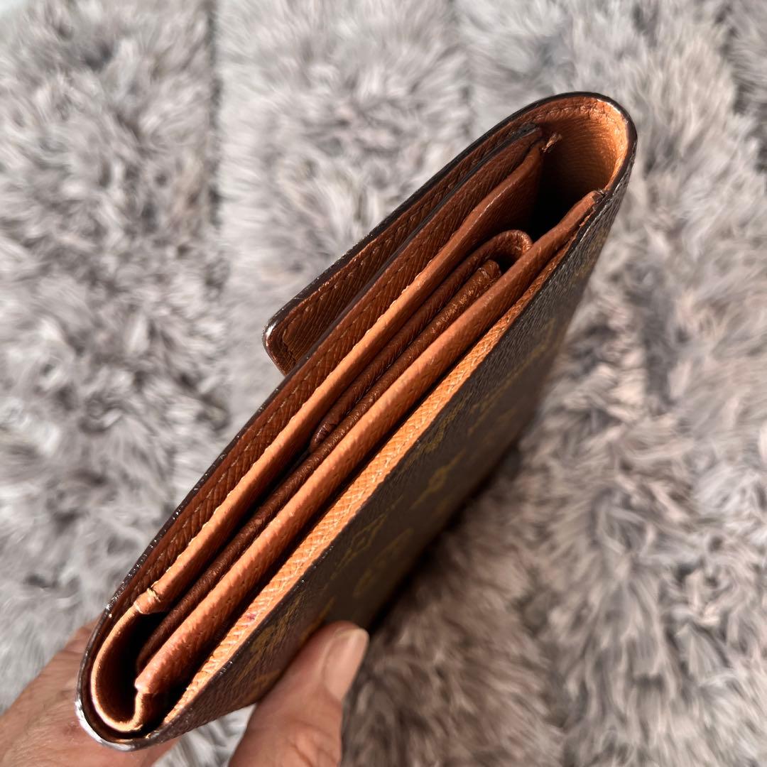 ルイヴィトン　ポルトトレゾール　エテュイパピエ　　モノグラム　折り財布