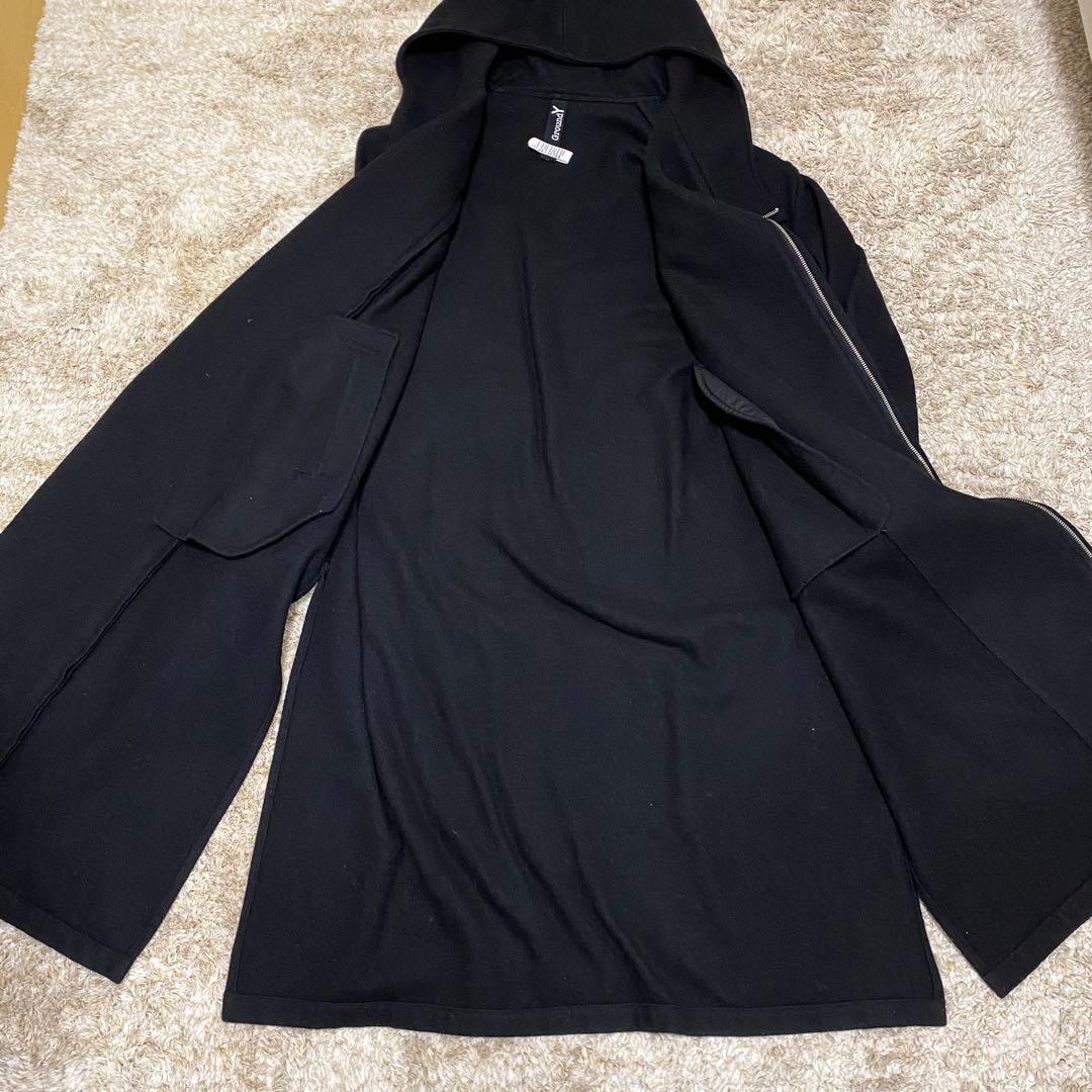 Ground Y ヨウジヤマモト インディアフラノ ダブルフーデットコート 3