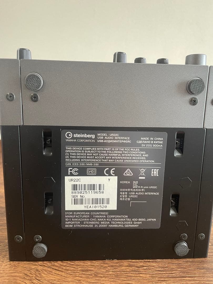 steinberg UR22C オーディオインターフェース