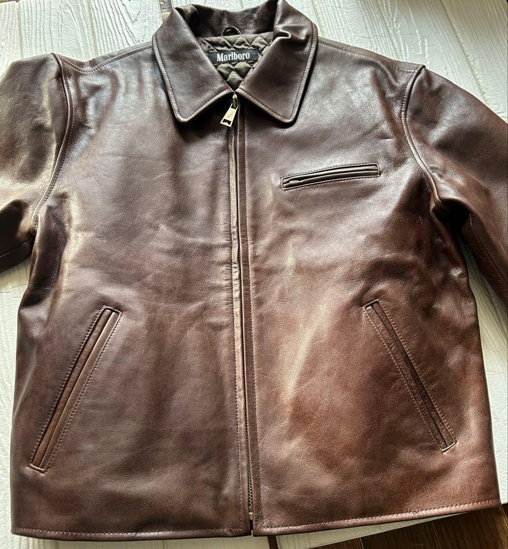 Marlboro マルボロ　ホースハイド　レザージャケット・ブルゾン　馬革