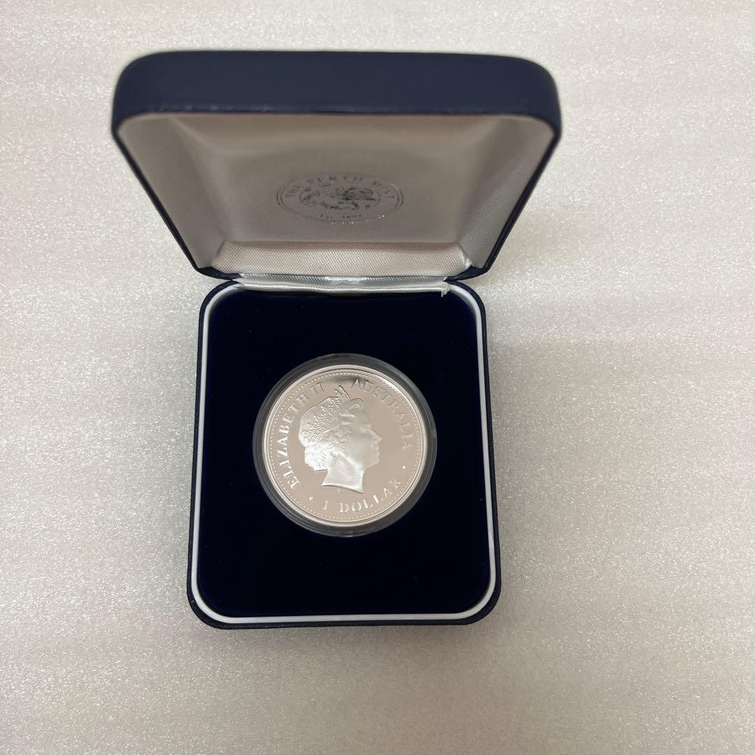 ✨2006年エリザベス2世生誕80周年記念1ドル カラー 銀貨 オーストラリア✨