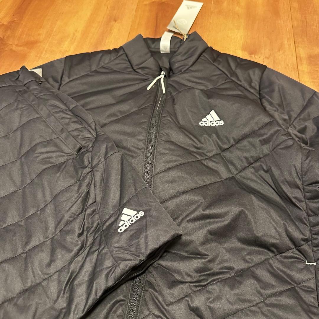 保温 中綿　ジャケット　スカート　セットアップ　秋冬　ブラック　サイズM 新品