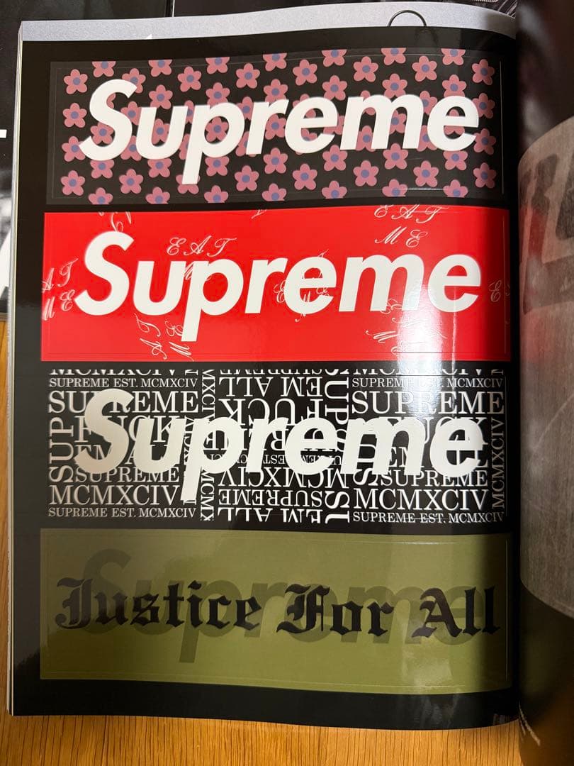 廃版　SENSE センス Supremeステッカー付き　3冊セット バラ売り可