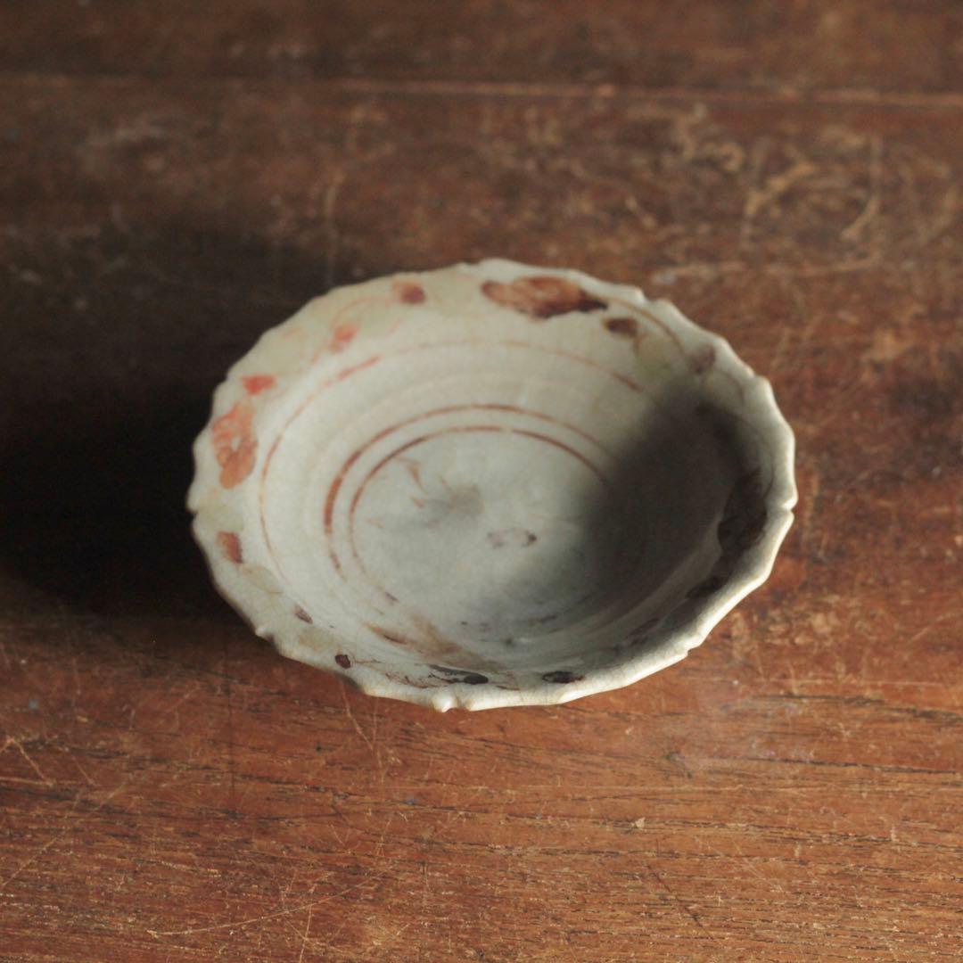 専用 鉄絵 輪花 平盃 小皿 スコタイ 16〜17世紀頃 古美術 古道具