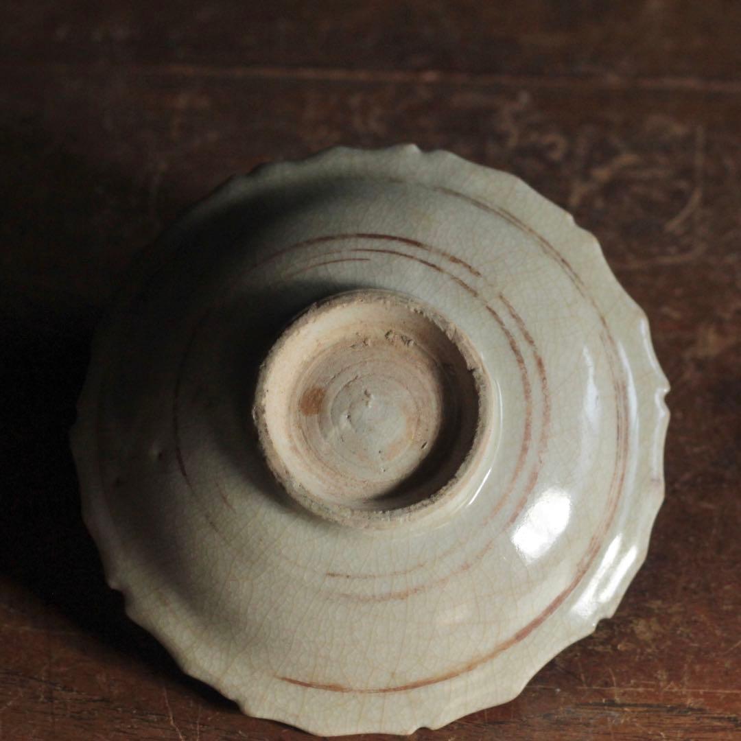 専用 鉄絵 輪花 平盃 小皿 スコタイ 16〜17世紀頃 古美術 古道具