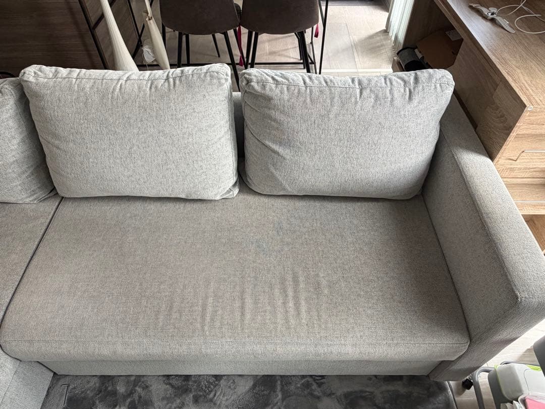 ニトリ　ノアーク　カウチソファー　3人掛け　ソファベッド　収納