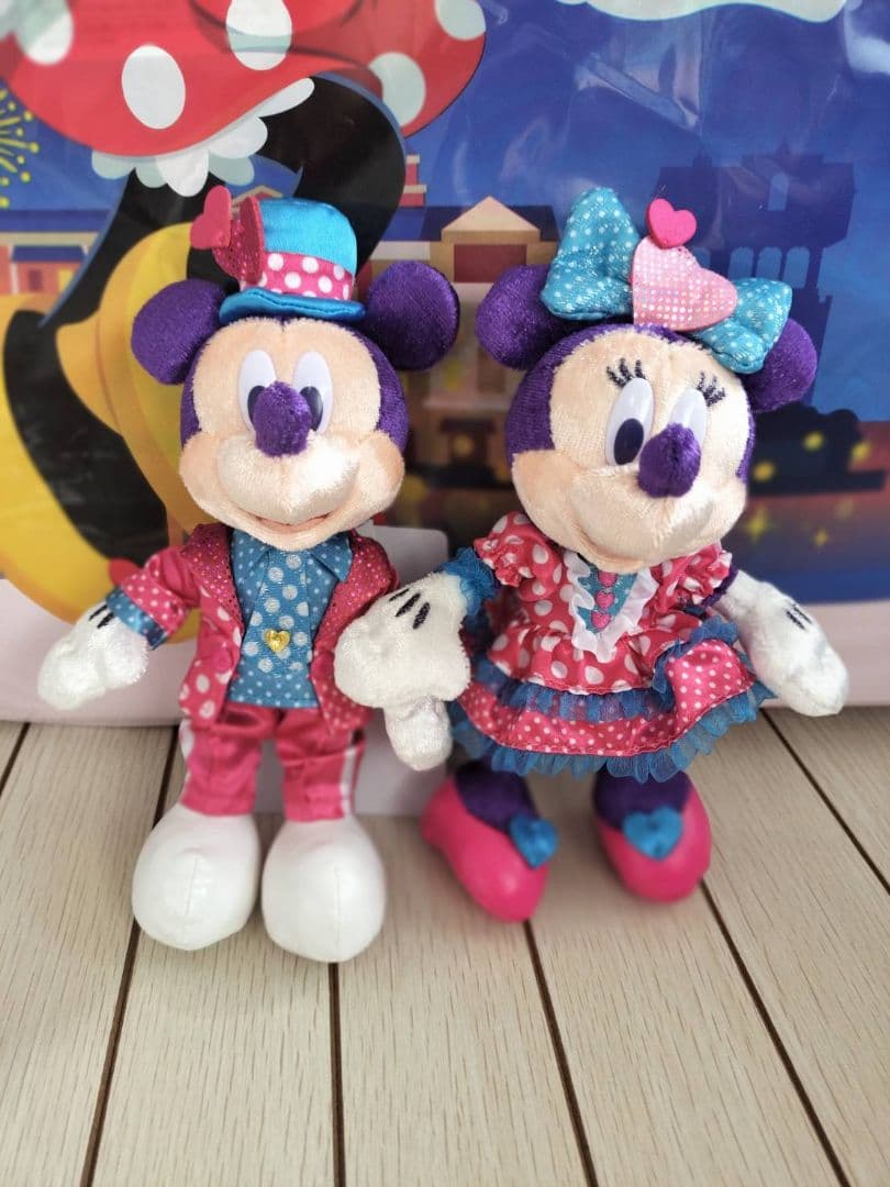 ミッキー ミニー パルパルーザ ミニファン ミニパル ぬいぐるみバッジ セット