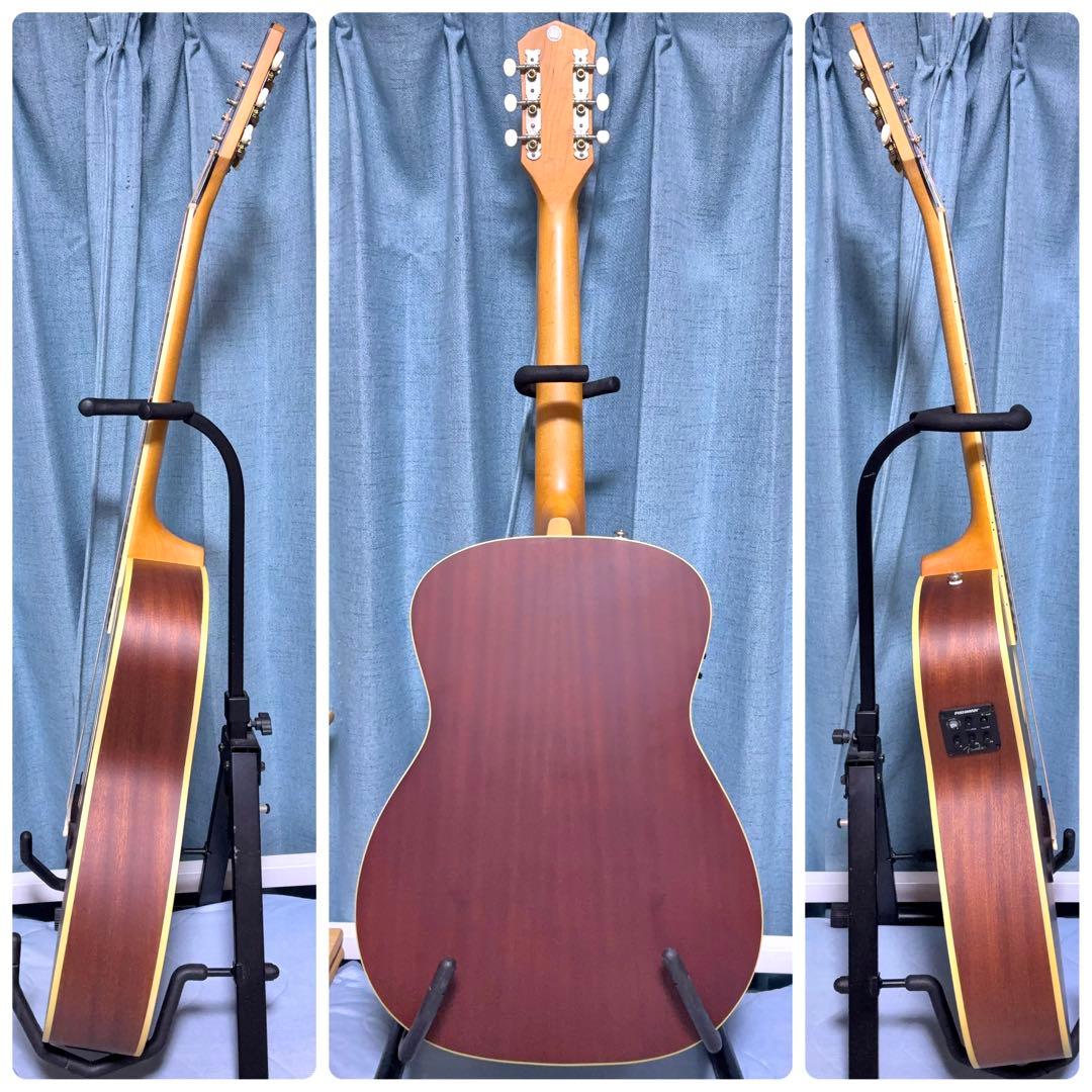 【牛骨☆エレアコ】フェンダー！少し小ぶり！オールマホ【弾き易く調整☆新品の弦】