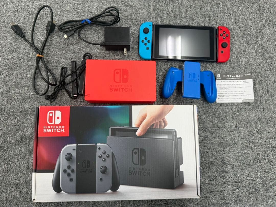 【純正】Nintendo Switch 本体 付属品　箱付き　Switch